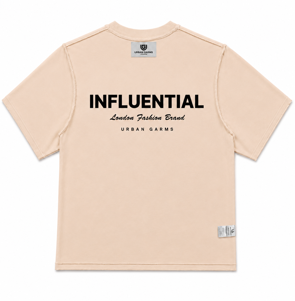 Male T-shirt Beige