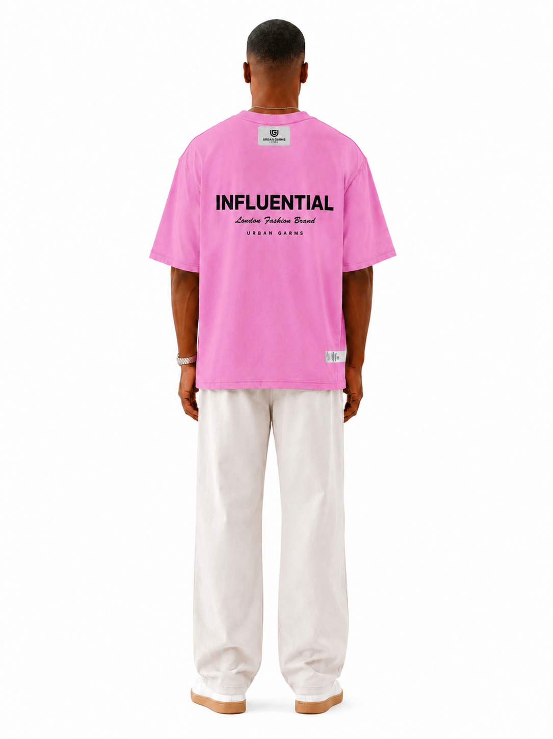 Reversible Watch T-shirt Pink