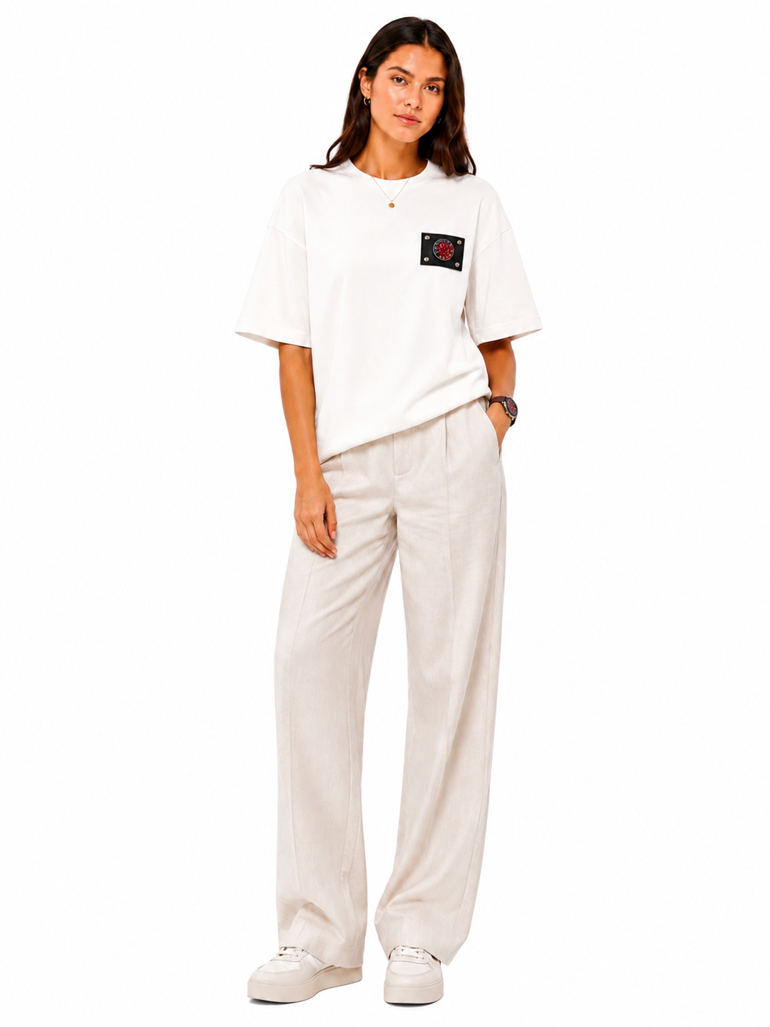 Female Watch T-shirt Off White