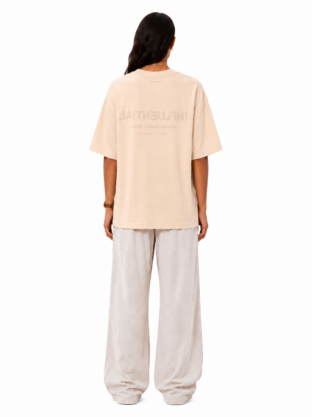 Reversible Watch T-shirt Beige