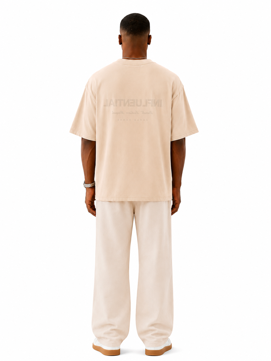 Reversible Watch T-shirt Beige