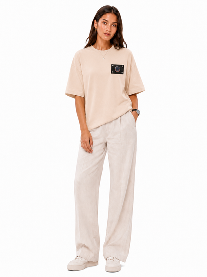 Reversible Watch T-shirt Beige