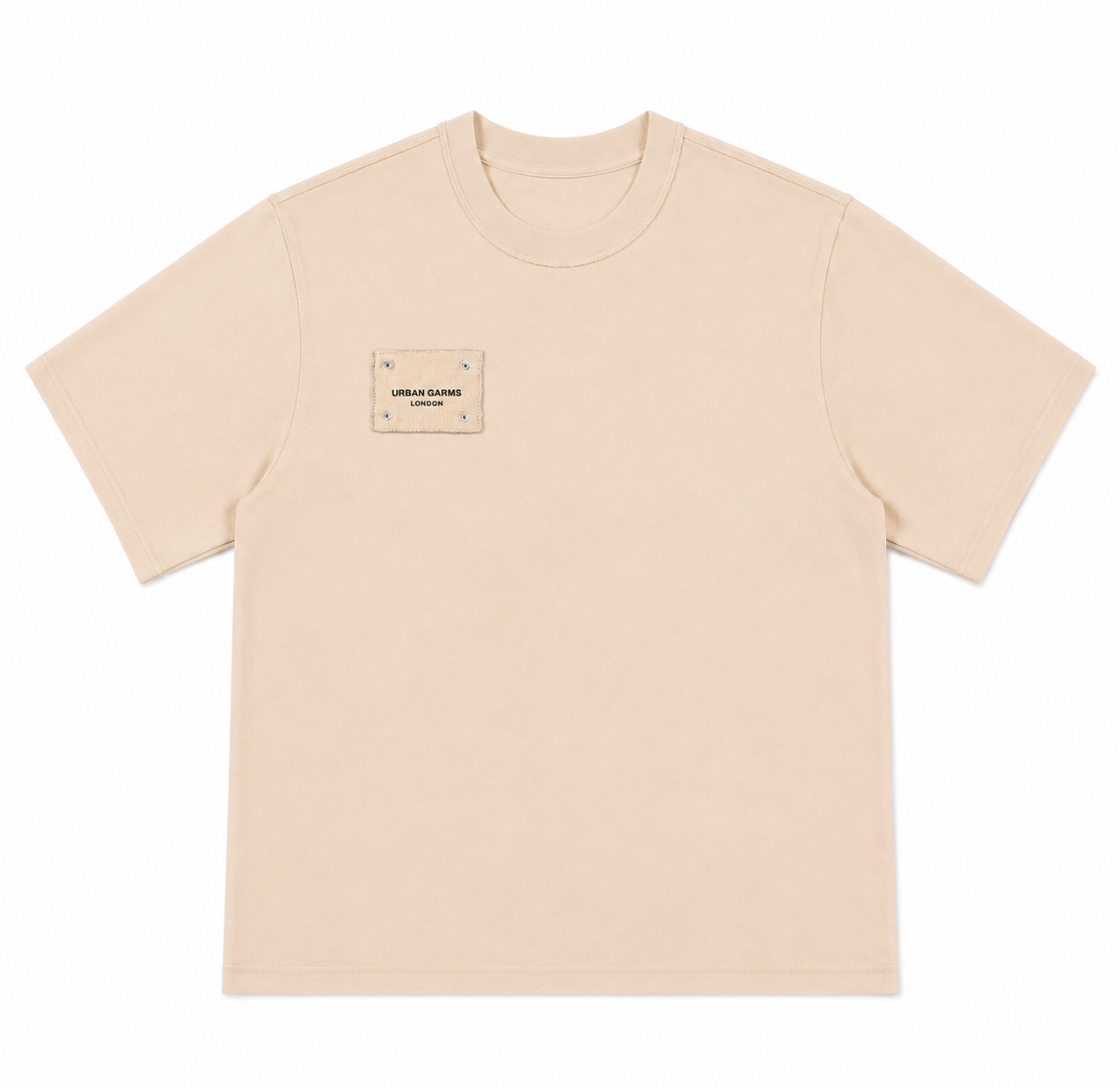 Male T-shirt Beige