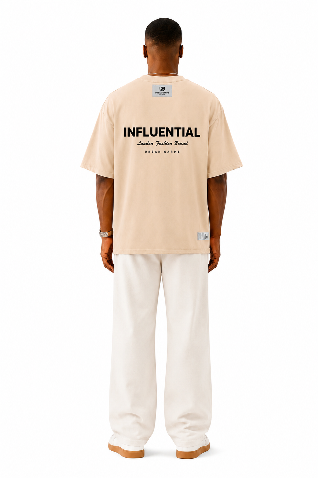 Male T-shirt Beige