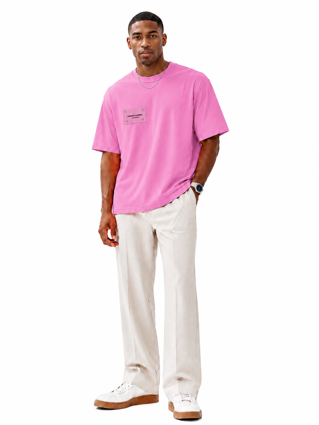 Reversible Watch T-shirt Pink