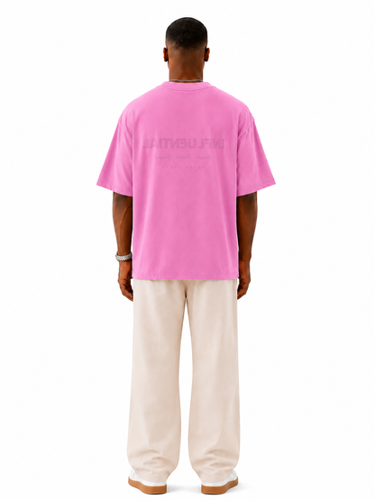 Male Watch T-shirt Pink