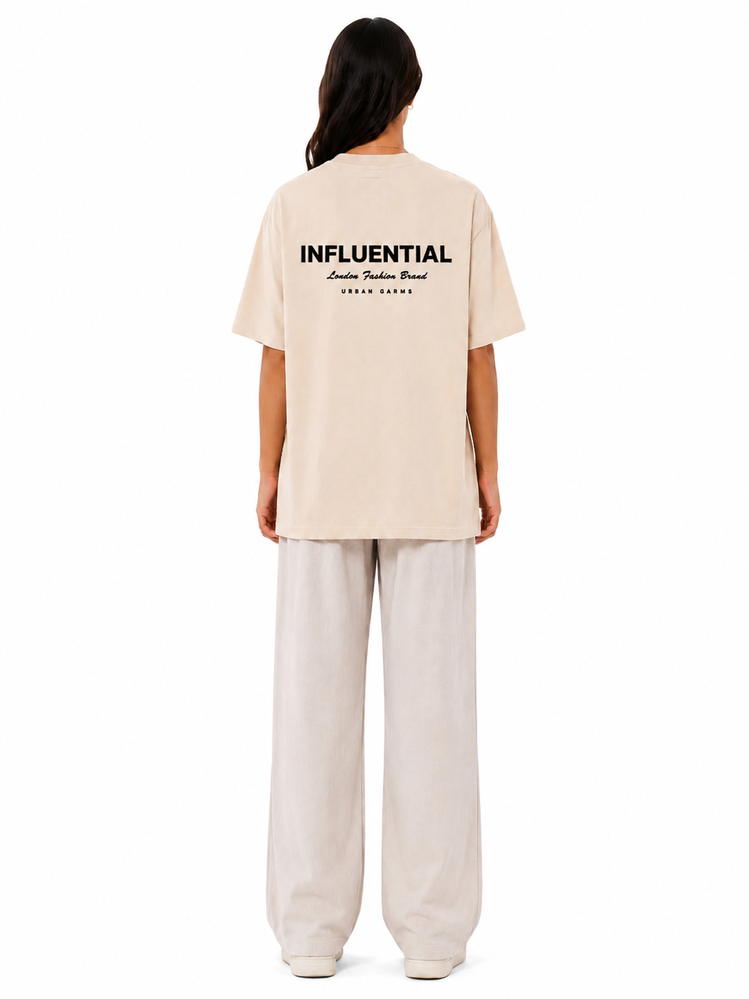 Female Oversized T-Shirt (Blue badge)