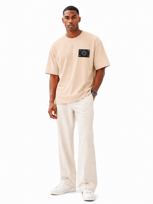 Reversible Watch T-shirt Beige