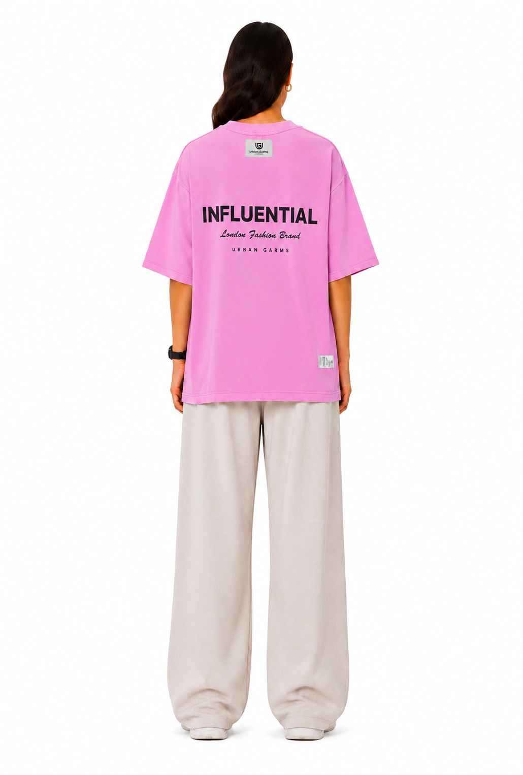 Female Watch T-shirt Pink