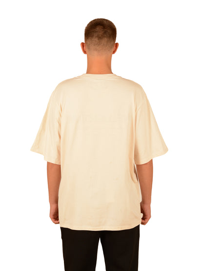 Male Watch T-shirt Beige