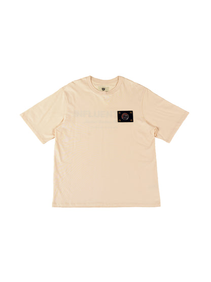 Male Watch T-shirt Beige