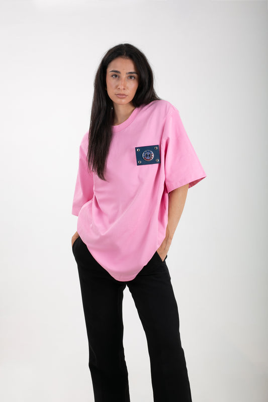Female Watch T-shirt Pink