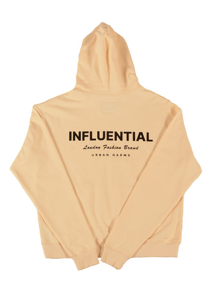 Female Beige Hoodie Black & Brown